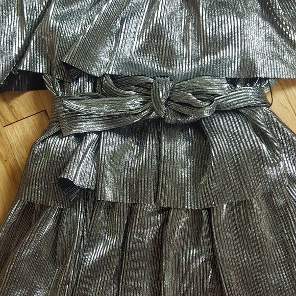 MICHAEL KORS off-the-shoulder metallic dress -XXS - Picture 5 of 7